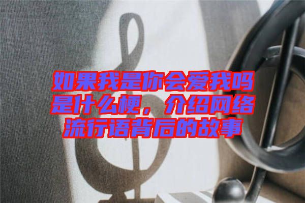 如果我是你會愛我嗎是什么梗，介紹網(wǎng)絡(luò)流行語背后的故事