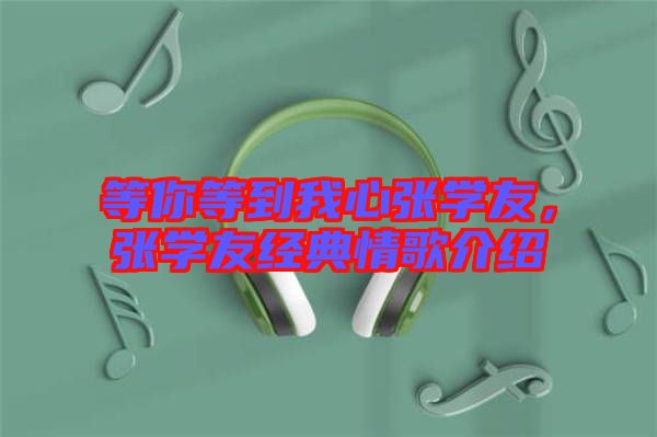 等你等到我心張學(xué)友，張學(xué)友經(jīng)典情歌介紹