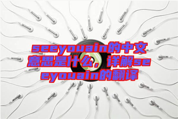seeyouain的中文意思是什么，詳解seeyouain的翻譯