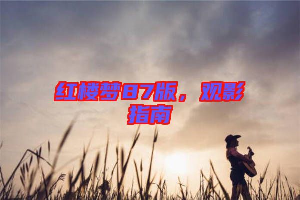 紅樓夢(mèng)87版，觀影指南