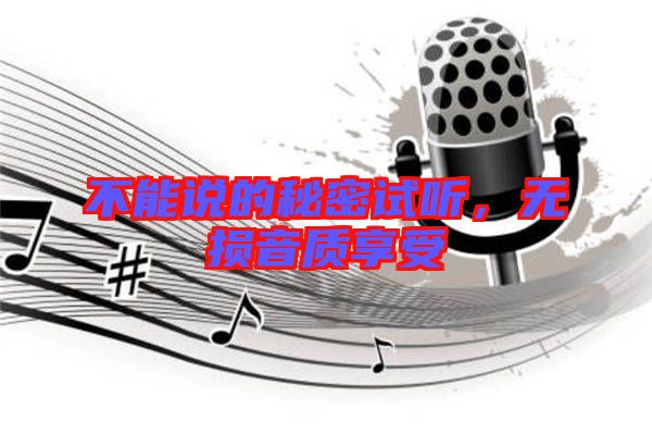 不能說的秘密試聽，無損音質(zhì)享受