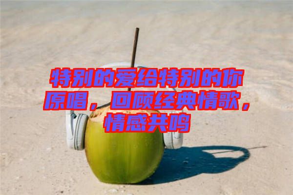 特別的愛給特別的你原唱，回顧經(jīng)典情歌，情感共鳴