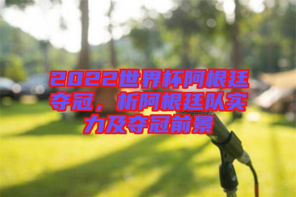 2022世界杯阿根廷奪冠，析阿根廷隊(duì)實(shí)力及奪冠前景
