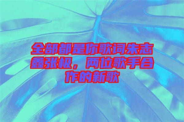 全部都是你歌詞朱志鑫張極，兩位歌手合作的新歌