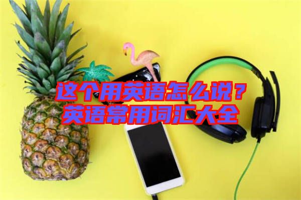 這個用英語怎么說？英語常用詞匯大全