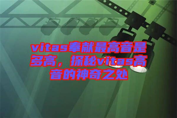 vitas奉獻最高音是多高，探秘vitas高音的神奇之處