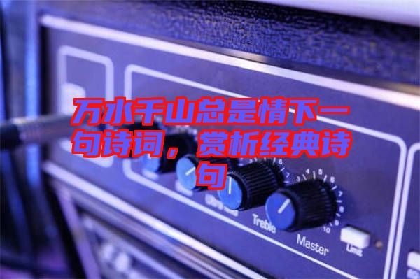 萬水千山總是情下一句詩詞，賞析經(jīng)典詩句