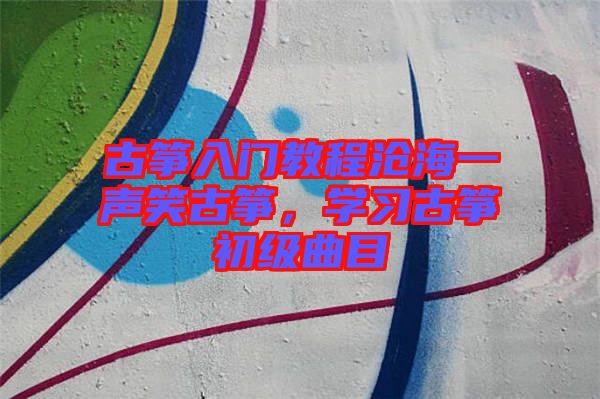 古箏入門教程滄海一聲笑古箏，學(xué)習(xí)古箏初級曲目