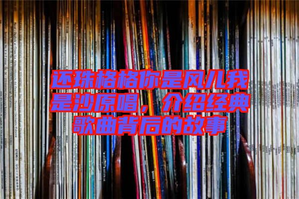還珠格格你是風(fēng)兒我是沙原唱，介紹經(jīng)典歌曲背后的故事