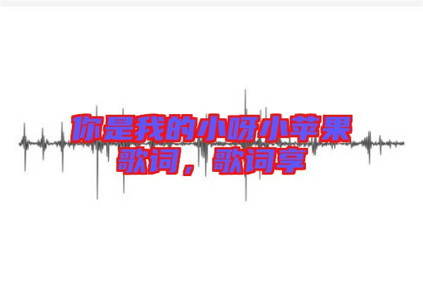 你是我的小呀小蘋果歌詞，歌詞享