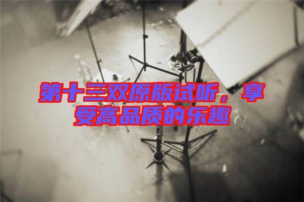 第十三雙原版試聽，享受高品質(zhì)的樂趣