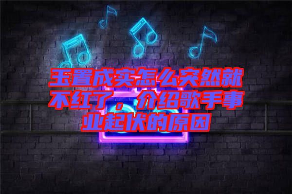玉置成實(shí)怎么突然就不紅了，介紹歌手事業(yè)起伏的原因