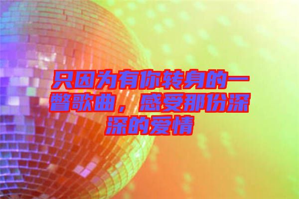 只因為有你轉(zhuǎn)身的一瞥歌曲，感受那份深深的愛情