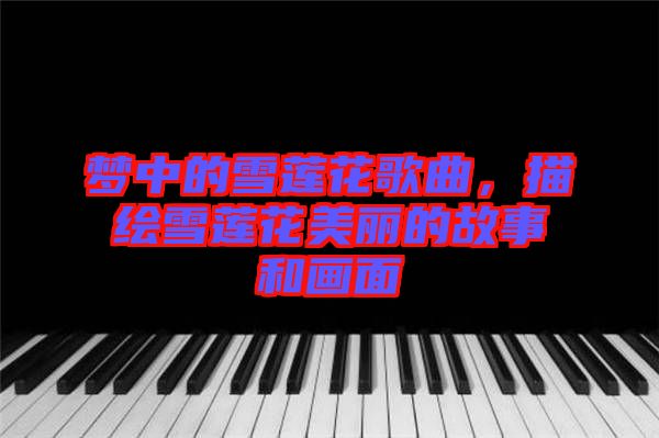 夢中的雪蓮花歌曲，描繪雪蓮花美麗的故事和畫面