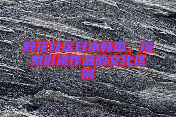 野花社區(qū)日本韓國，探索影視作品的文化區(qū)別