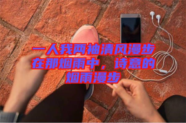 一人我兩袖清風(fēng)漫步在那煙雨中，詩(shī)意的煙雨漫步