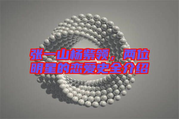 張一山楊紫領(lǐng)，兩位明星的戀愛(ài)史全介紹