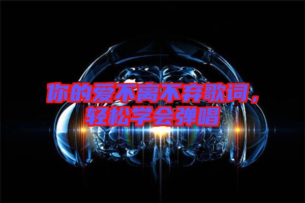 你的愛(ài)不離不棄歌詞，輕松學(xué)會(huì)彈唱