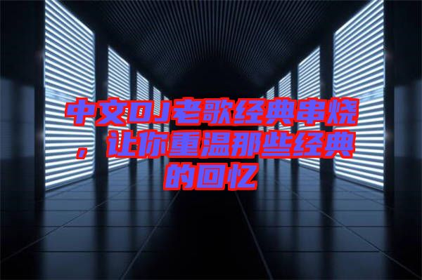 中文DJ老歌經(jīng)典串燒，讓你重溫那些經(jīng)典的回憶