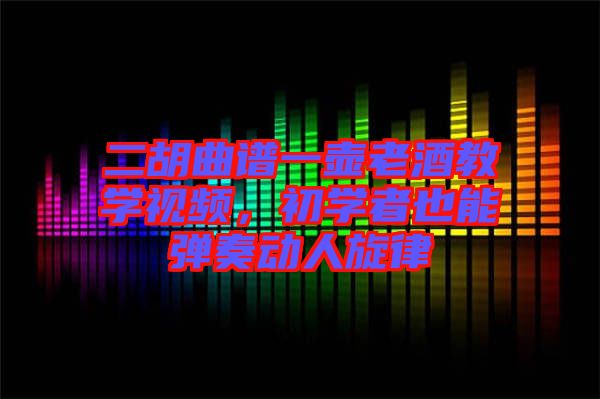 二胡曲譜一壺老酒教學(xué)視頻，初學(xué)者也能彈奏動人旋律