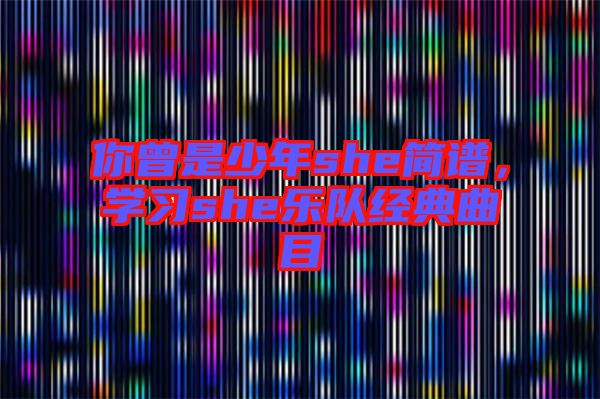 你曾是少年she簡譜，學習she樂隊經(jīng)典曲目
