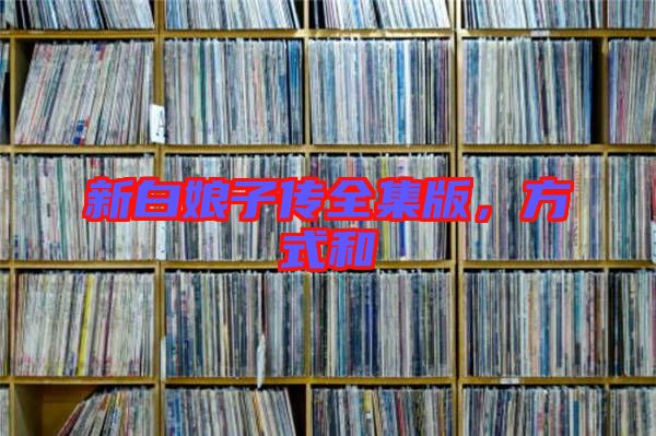 新白娘子傳全集版，方式和