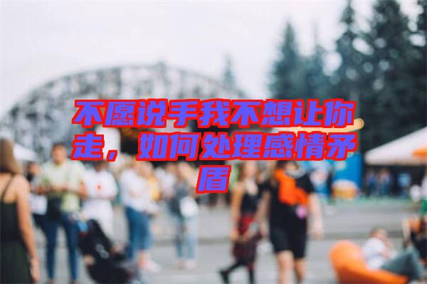 不愿說手我不想讓你走，如何處理感情矛盾