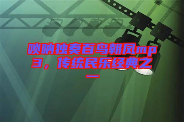 嗩吶獨奏百鳥朝鳳mp3，傳統(tǒng)民樂經(jīng)典之一