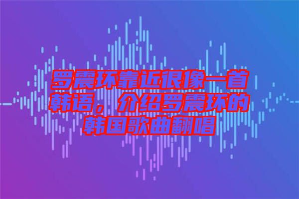 羅震環(huán)靠近很像一首韓語，介紹羅震環(huán)的韓國歌曲翻唱