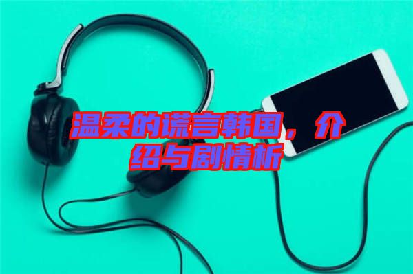溫柔的謊言韓國，介紹與劇情析