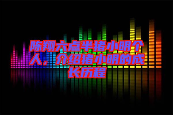 陳翔六點(diǎn)半豬小明個人，介紹豬小明的成長歷程