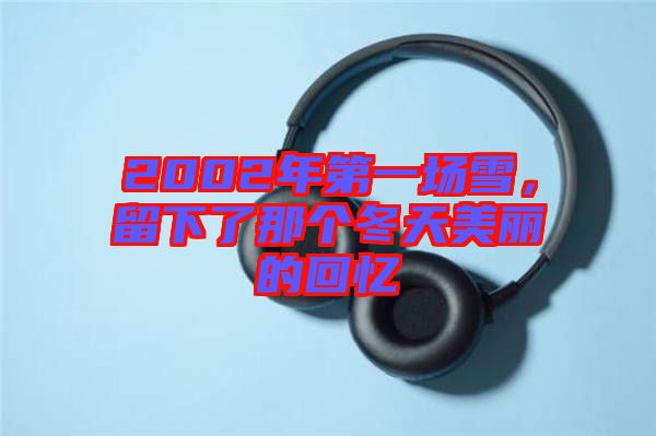 2002年第一場雪，留下了那個冬天美麗的回憶