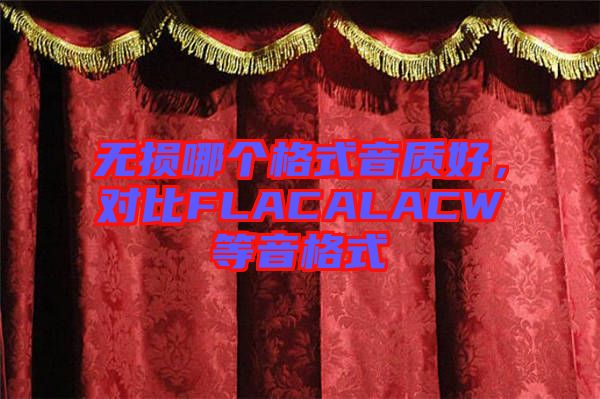 無損哪個(gè)格式音質(zhì)好，對(duì)比FLACALACW等音格式