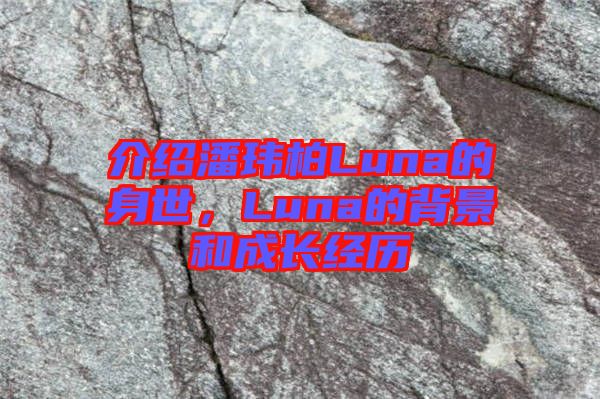 介紹潘瑋柏Luna的身世，Luna的背景和成長(zhǎng)經(jīng)歷