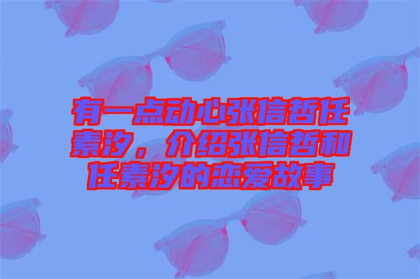 有一點(diǎn)動(dòng)心張信哲任素汐，介紹張信哲和任素汐的戀愛(ài)故事