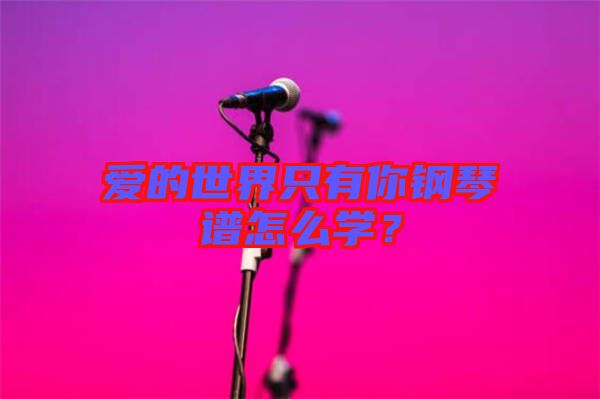 愛的世界只有你鋼琴譜怎么學(xué)？