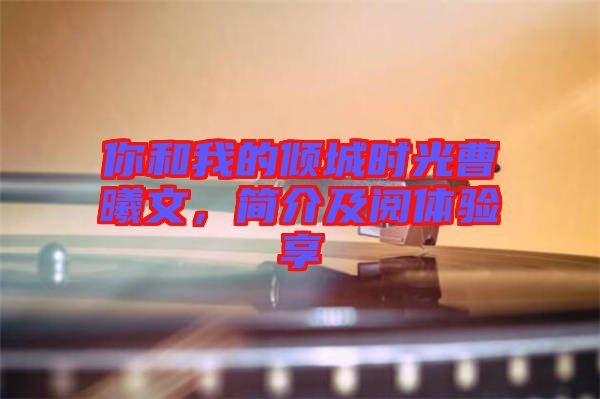 你和我的傾城時光曹曦文，簡介及閱體驗享