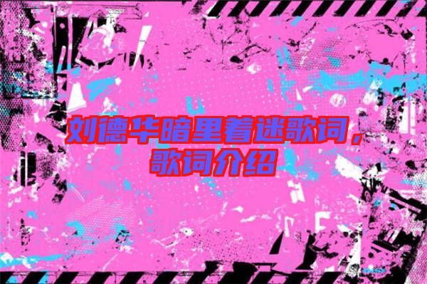 劉德華暗里著迷歌詞，歌詞介紹