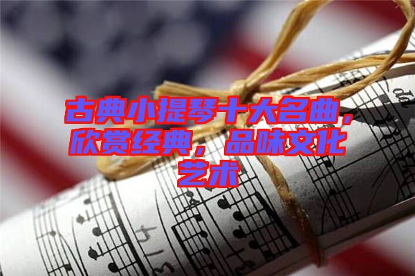 古典小提琴十大名曲，欣賞經(jīng)典，品味文化藝術(shù)