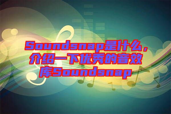 Soundsnap是什么，介紹一下優(yōu)秀的音效庫Soundsnap
