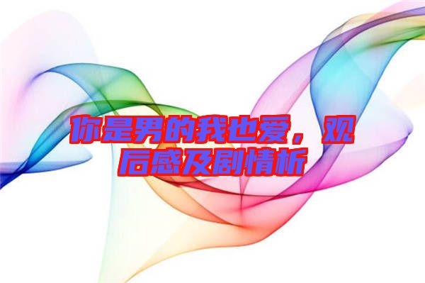 你是男的我也愛，觀后感及劇情析