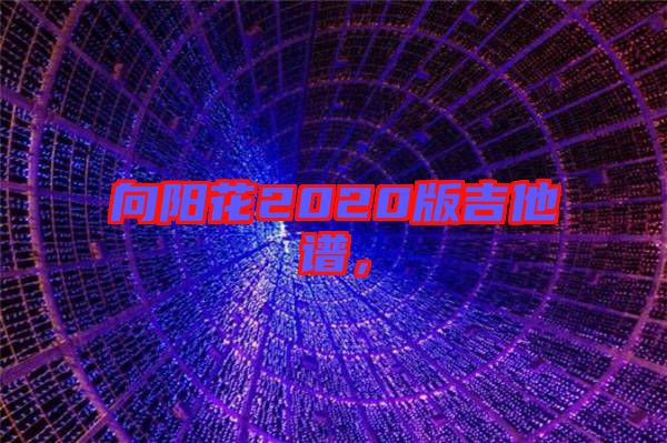 向陽花2020版吉他譜，