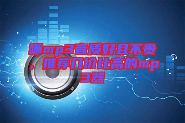 哪mp3音質(zhì)好且不貴，推薦幾價比高的mp3器