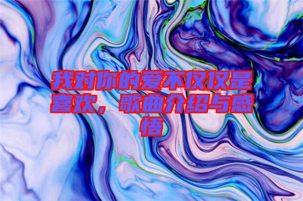 我對你的愛不僅僅是喜歡，歌曲介紹與感悟