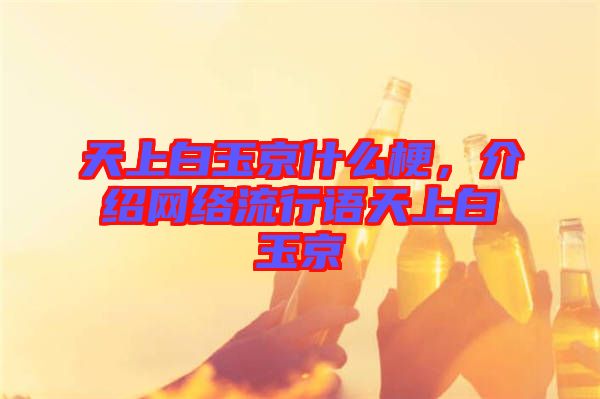 天上白玉京什么梗，介紹網(wǎng)絡(luò)流行語(yǔ)天上白玉京