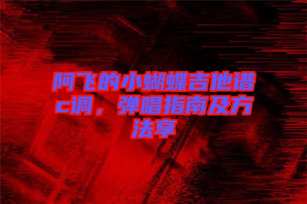 阿飛的小蝴蝶吉他譜c調(diào)，彈唱指南及方法享
