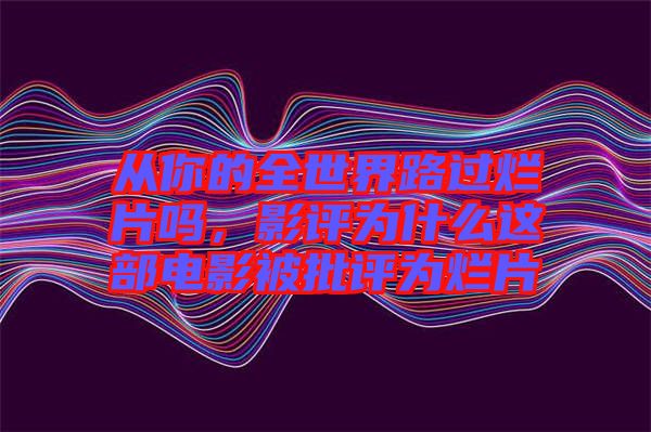 從你的全世界路過爛片嗎，影評為什么這部電影被批評為爛片
