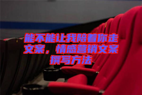 能不能讓我陪著你走文案，情感營(yíng)銷文案撰寫(xiě)方法