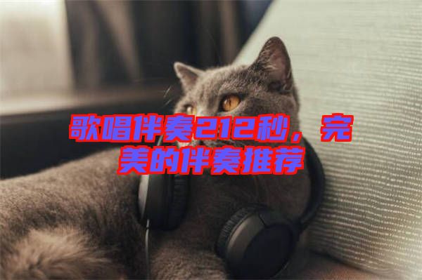 歌唱伴奏212秒，完美的伴奏推薦