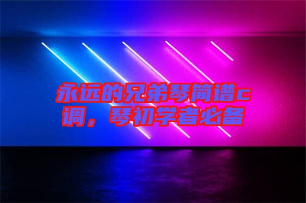 永遠(yuǎn)的兄弟琴簡(jiǎn)譜c調(diào)，琴初學(xué)者必備